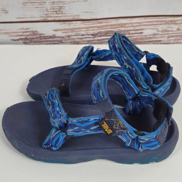 Kids Teva Sandals Blue Size 1 - Picture 2 of 7